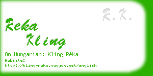 reka kling business card